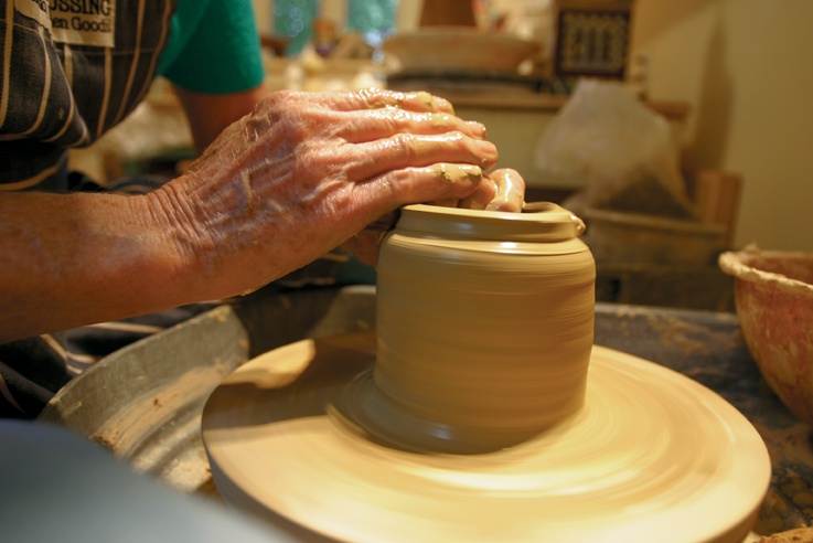 The Lady Of Castles:  Clay artist’s magical hands and wheel create enchanting copulas and world-class wonders