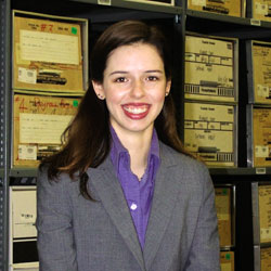 Keeping Track of the Past:  As city’s first archivist, Amanda DeFlorio