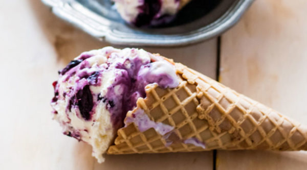 Blueberry Swirl Ice Cream